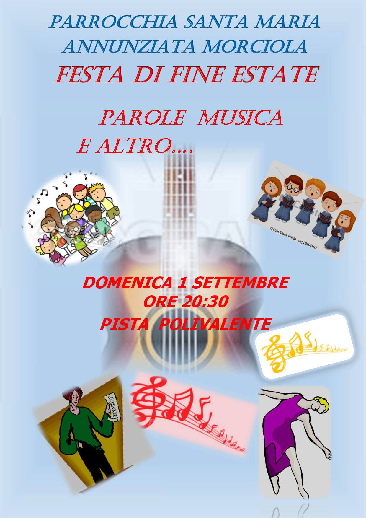 Locandina Festa di Fine Estate 1 Settembre 2019