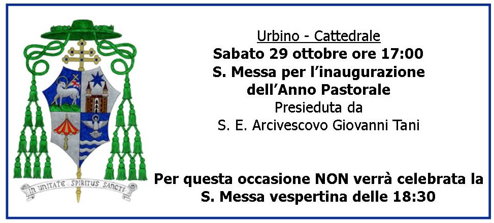 Santa Messa Urbino Anno Pastorale 2023