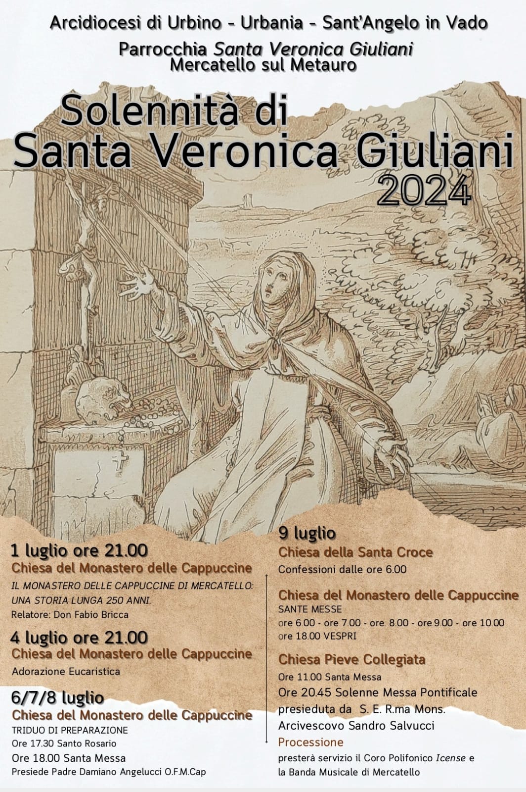 Solennita Santa Veronica Giuliani 2024