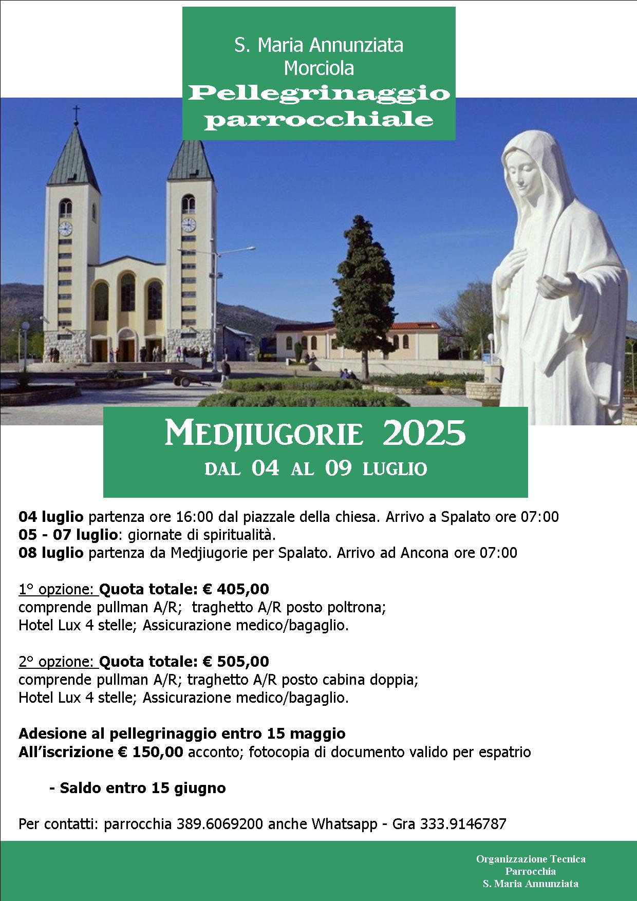 locandina medjugorie 2025
