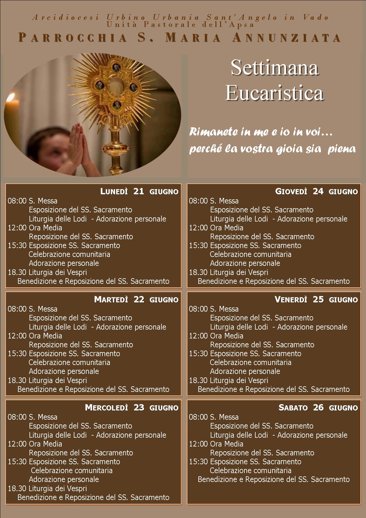 locandina settimana eucaristica 2021 1