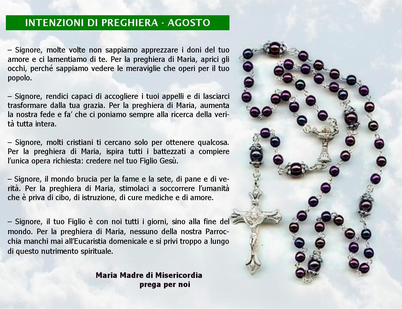 post preghiera per siti agosto